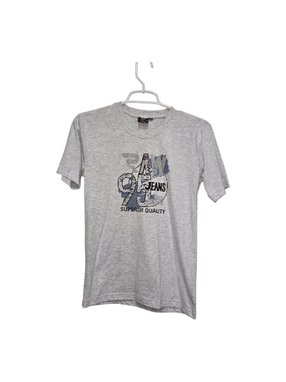 Syclone Youth Size 14 Graphic Tee Heather Gray